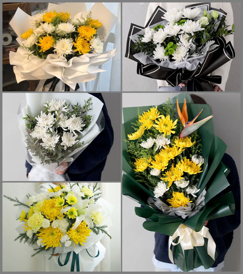 湖北黄石市阳新县龙港镇钟山村白事花束代送